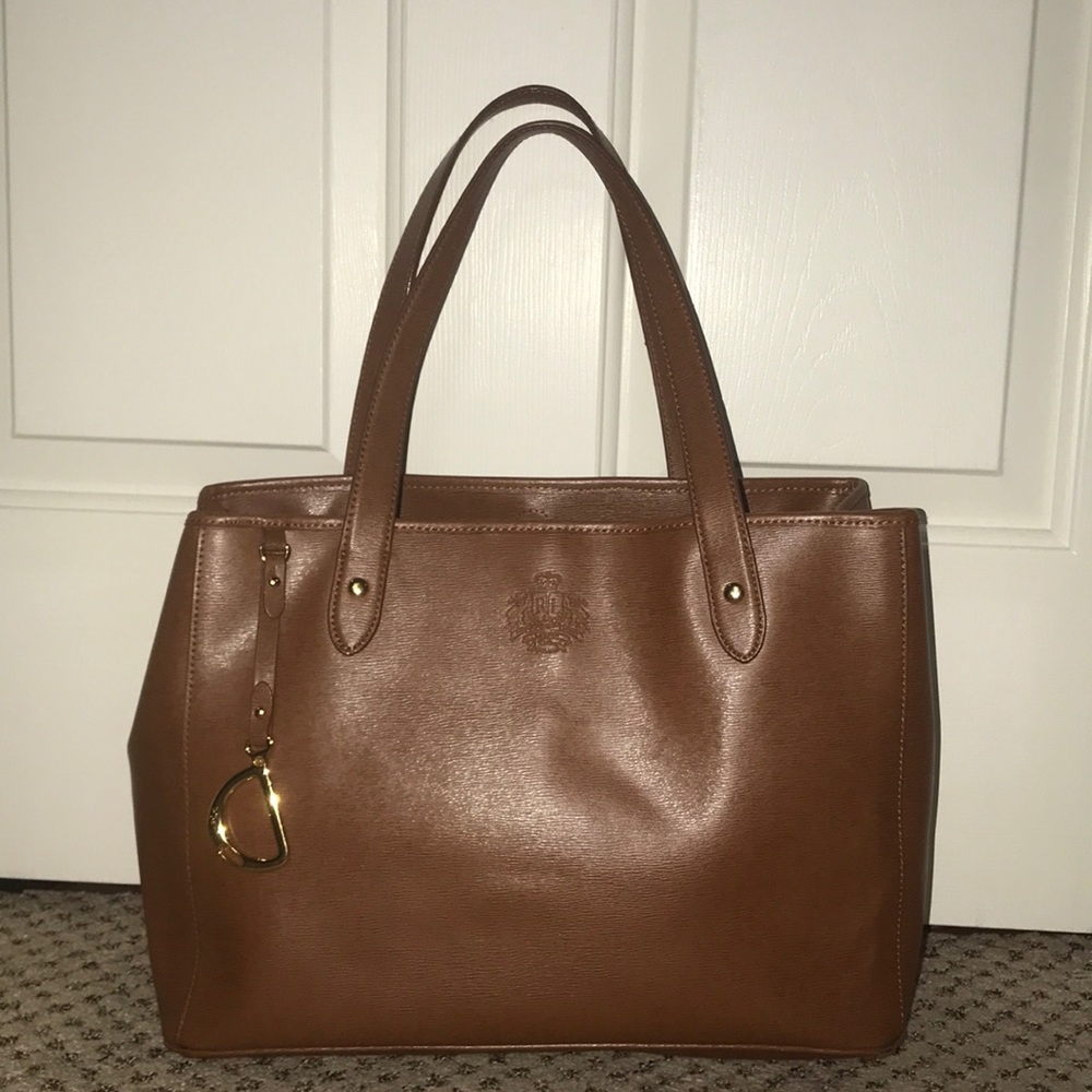Brown Leather Ralph Lauren Purse